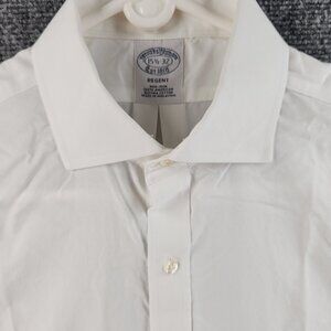 Brooks Brothers Cotton 15.5 32 Regent Non-Iron White Pocket Button Up Office Men